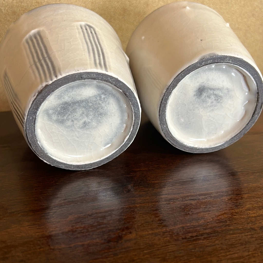 蕎麦猪口 2つセット φ8.5cm 白ー白