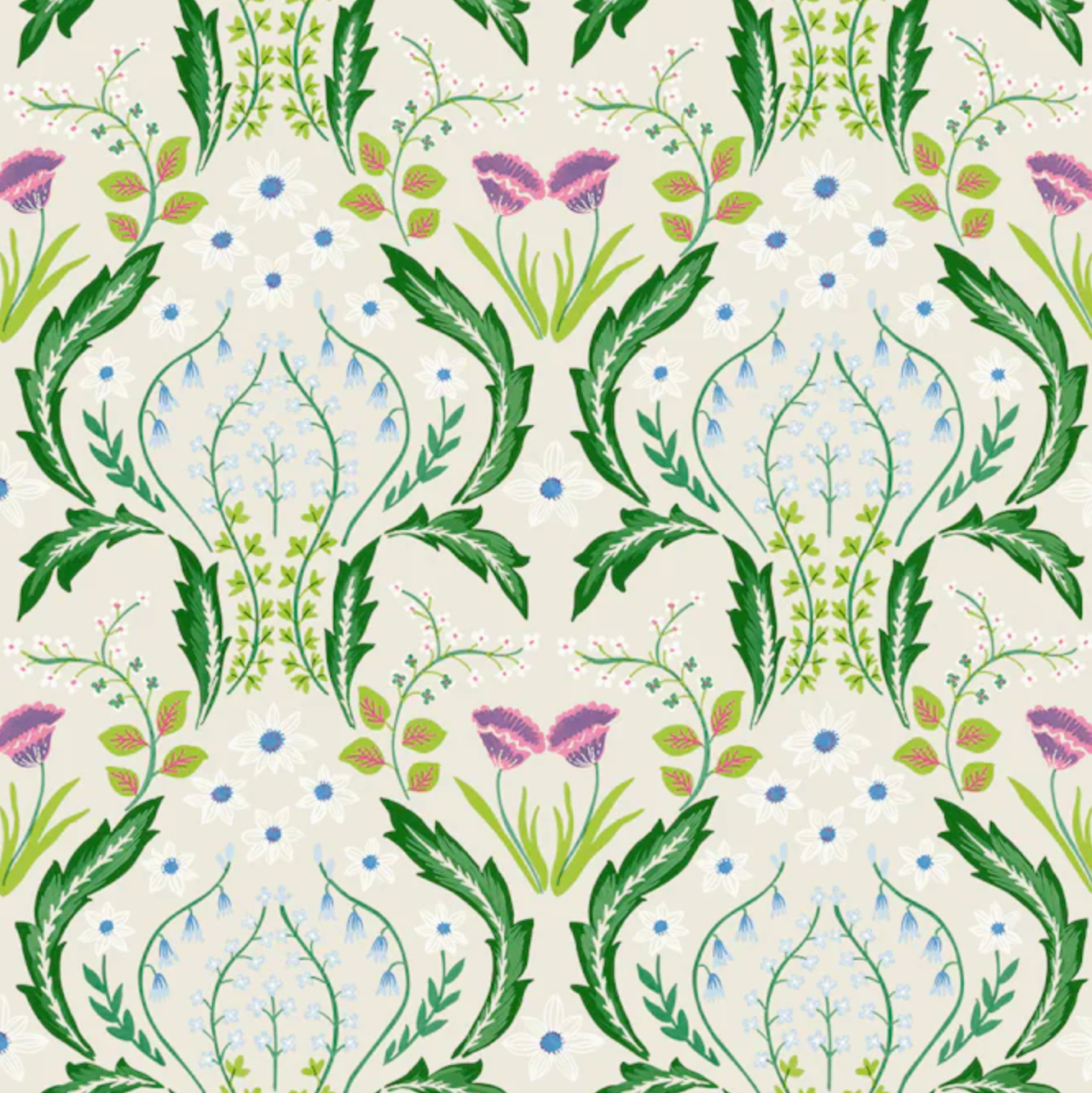 Scandi Floral Botanical Green Peel　スカンジ　SF652